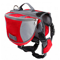 宠百思（PETBEST）宠物狗狗自背包驮包外出便携背包宠物用品 红色 S-小型
