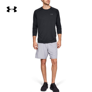 安德玛官方UA Tech男子运动长袖T恤Under Armour1328496 黑色001 S
