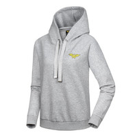 【DC联名款】诺诗兰年运动休闲宽松卫衣 时尚简约DC联名款女 KL082532 浅麻灰色 XL