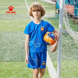 KELME（kids）男童针织五分裤20夏新款中大童五分裤儿童裤子休闲 红色 150cm