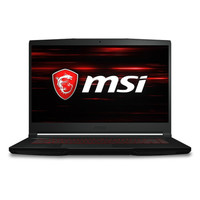 MSI 微星 侠客 GF63 15.6英寸 游戏本 黑色(酷睿i7-10750H、GTX 1650 Max-Q 4G、16GB、256GB SSD+1TB HDD、1080P、IPS、144Hz、10SCSR)