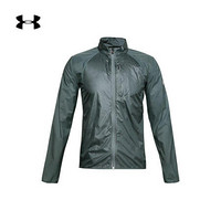 安德玛官方UA Run Impasse男子运动防护夹克Under Armour1350941 灰色424 XXL