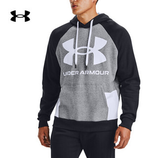 安德玛官方UA DFO Rival男子运动连帽卫衣Under Armour1357451 灰色035 M