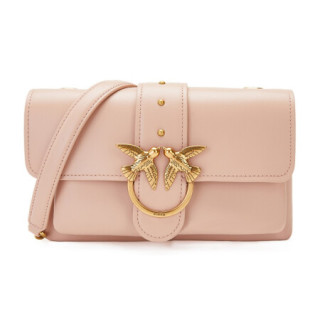 pinko2020秋冬女士经典纯色优雅单肩飞鸟包燕子包1p21sky6jc粉色q19