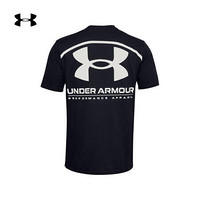 安德玛官方UA Performance男子运动短袖T恤Under Armour1357174 黑色001 S