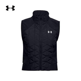 安德玛官方UA ColdGear女子跑步运动马甲Under Armour1355811 黑色001 XL