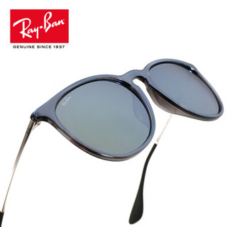 RayBan 雷朋太阳镜男女款全框时尚舒适彩膜反光镜面0RB4171F可定制 631930 灰色镜框银色反光镜片 【定制单拍不发，镜片需另拍】尺寸57