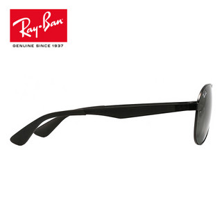 RayBan 雷朋太阳镜墨镜男女款蛤蟆镜复古时尚潮流0RB3549可定制 006/71 黑色镜框绿色镜片 【定制单拍不发，镜片需另拍】尺寸61