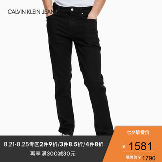 CK JEANS   男士中低腰合体紧身牛仔裤CKJ027 J312907 911-黑色 33