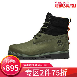 Timberland添柏岚男鞋20春装新款户外休闲防水高帮靴|A2DPU A2DPUW/墨绿色 40