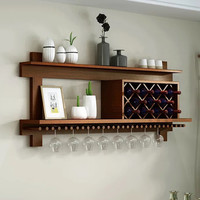 实木酒架壁挂酒柜挂墙红酒架餐厅置物架家用装饰柜酒格子现代简约