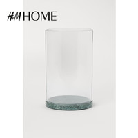 HM HOME家居用品饰品2020秋季新款大理石底座透明玻璃烛台0898030