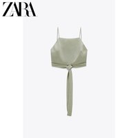ZARA 新款 TRF 女装 蝴蝶结饰短款上衣 00264802500