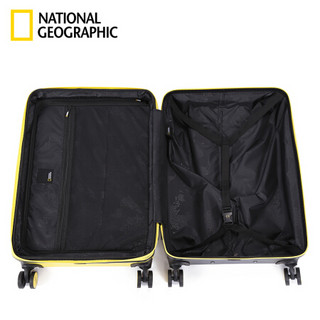 国家地理NATIONAL GEOGRAPHIC拉杆箱万向轮行李箱男女24密码登机箱20寸硬箱子旅行箱 黄色 20寸(可登机)