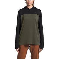 The North Face北面女士卫衣简约连帽套头轻薄运动帽衫NF0A4CK8 NEW TAUPE GREEN/TNF BLACK L