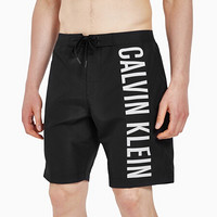 CK UNDERWEAR 2020春夏新款男装 长款时尚抽绳沙滩裤 KM00445 BEH-黑色 XL