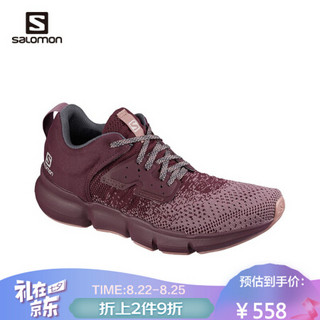 萨洛蒙（Salomon）女款舒适减震城市户外运动路跑鞋 Predict SOC W 紫褐色411268 UK5(38)