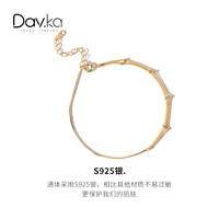 s925纯银手链女简约ins小众设计高级感法式冷淡风韩版网红手饰品