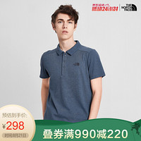 TheNorthFace北面短袖POLO男户外吸湿排汗上新|4NGL HKW/蓝色 M