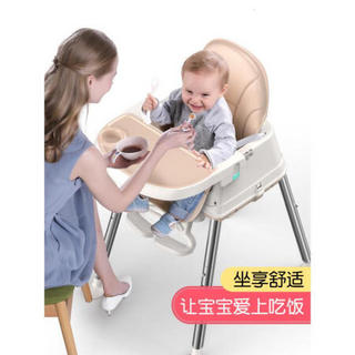 儿童餐椅便携可折叠外出宝宝餐椅吃饭可折叠便携式婴儿椅子多功能餐桌椅座椅儿童饭桌 标准款绿色 【可拆分双餐盘+不锈钢管】