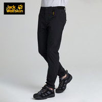 Jack Wolfskin狼爪官方男裤秋冬新品户外干爽弹力透气防晒50+冲锋裤长裤5520031 5520031-6000/黑色 50 180/90A