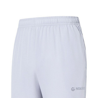 日高（NIKKO）户外速干裤男直筒 2020夏季薄款运动裤男长裤宽松裤子 浅灰色 S