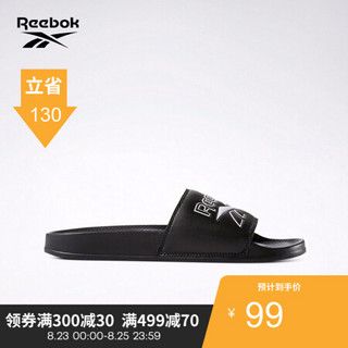 Reebok锐步男女运动夏季拖鞋CLASSICSLIDE复古休闲一字拖DV4908 DV4908_黑色/白/VECTOR SLIDE 43