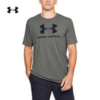 安德玛官方UA Sportstyle运动短袖T恤男女同款Under Armour1329590 绿色388 男码S/女码XS-M