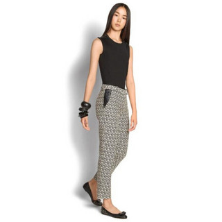 Ferragamo菲拉格慕女装长裤标志性的Gancini图案纯棉材质13F354 707298 46