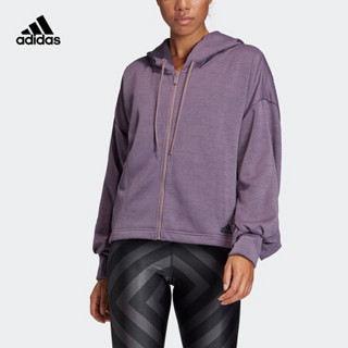 阿迪达斯官网 adidas W Gather Hoodie女装运动型格夹克外套FR8292 如图 S