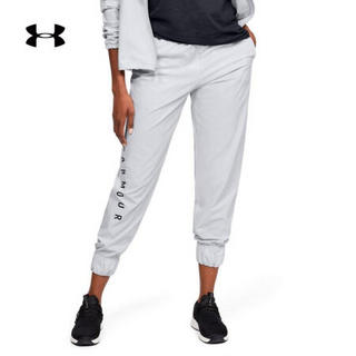 安德玛官方UA Woven Branded女子运动长裤Under Armour1351883 灰色014 XL