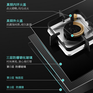 四季沐歌燃气灶双灶煤气灶家用天然气灶台式液化气嵌入式猛火炉具