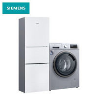 西门子(SIEMENS) 9kg变频洗+232升三门冰洗套装 WG42A2Z81W+KG23N111EW