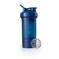 Blender Bottle ProStak款蛋白粉摇摇杯  运动健身水杯带搅拌球 海军蓝 水杯容量450ml