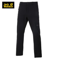 Jack Wolfskin/狼爪官方冲锋裤秋冬新品户外运动休闲时尚防风不易沾水长裤5012151 5012151-6000/黑色 48  175/88A