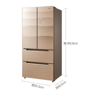 商品midea 美的 凡帝罗系列 bcd-532wgpzv 变频四门冰箱 532l 金色