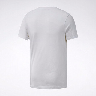 Reebok锐步官方运动健身OSTPhotoPrintTee男子夏季短袖T恤FVM41 EC2068_白色 A/XL