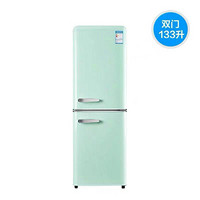 冰箱82-249升复古冰箱大容量网红冰箱静音节能家用 抹茶绿 225升