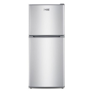 冷藏冷冻小冰箱家用宿舍 小型电冰箱 银色138节能双门款(一级能效