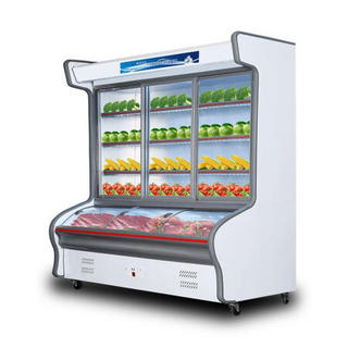保鲜柜商用立式冷藏冷冻水果蔬菜麻辣烫烧烤展示柜立式冰箱 豪华加深款 1.4米