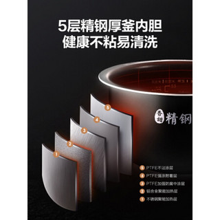 电饭煲迷你家用多功能电饭锅小智能1 2-4-5人3L升30C96IH 【尊贵版】象牙白