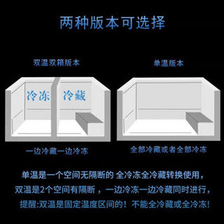 冰箱冷柜大冰柜冷藏商用大容量小冰柜冷冻柜家用 电脑版458单·温