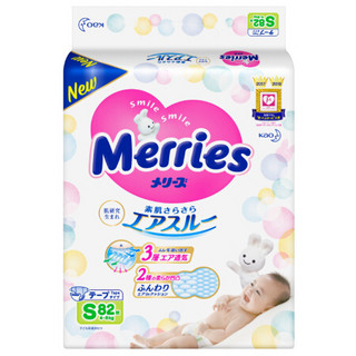 Merries 妙而舒 纸尿裤 S82片*4包