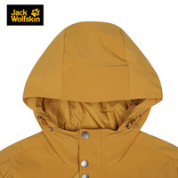 JackWolfskin狼爪官方男装20秋冬新款户外运动舒适防风防泼水软壳连帽夹克外套5320131 5320131-5205/琥珀金 XS 170/92A