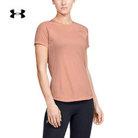 安德玛官方UA Qualifier女子运动短袖T恤Under Armour1353465 粉红色689 S