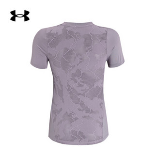 安德玛官方UA RUSH Vent女子运动短袖T恤Under Armour1357912 紫色585 S