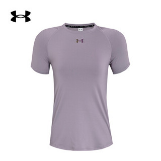 安德玛官方UA RUSH Vent女子运动短袖T恤Under Armour1357912 紫色585 S