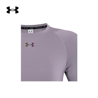 安德玛官方UA RUSH Vent女子运动短袖T恤Under Armour1357912 紫色585 S