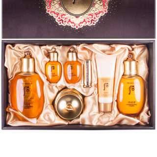 韩国后whoo天气丹秘贴宫廷礼盒套装肌底液精华护肤拱辰享水乳霜三件套