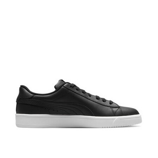 PUMA 彪马 官方 男女同款运动休闲鞋 Court Breaker Derby L 369503 黑色-银色-白 01 44